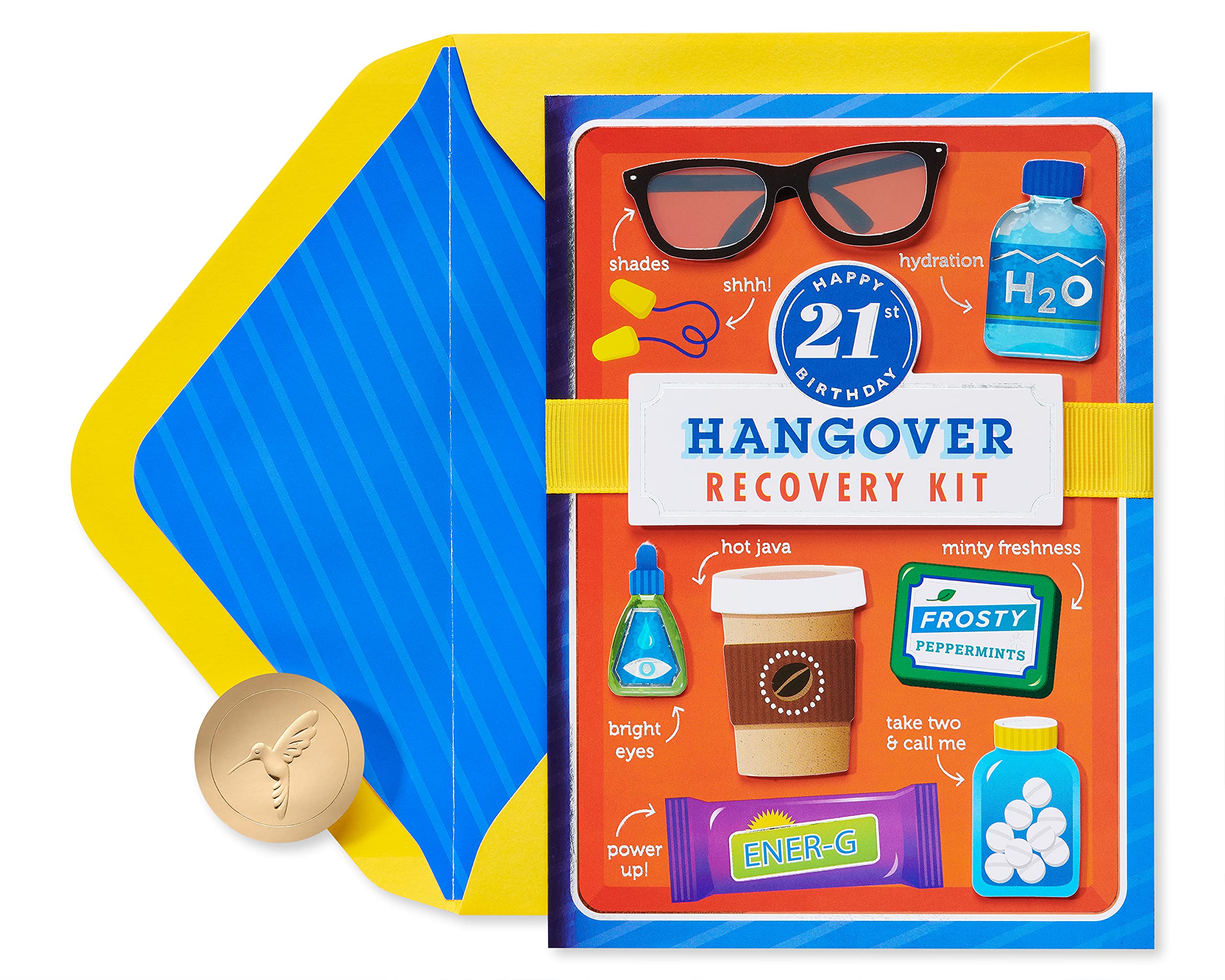 Papyrus 21st Birthday Card (Hangover Recovery Kit)