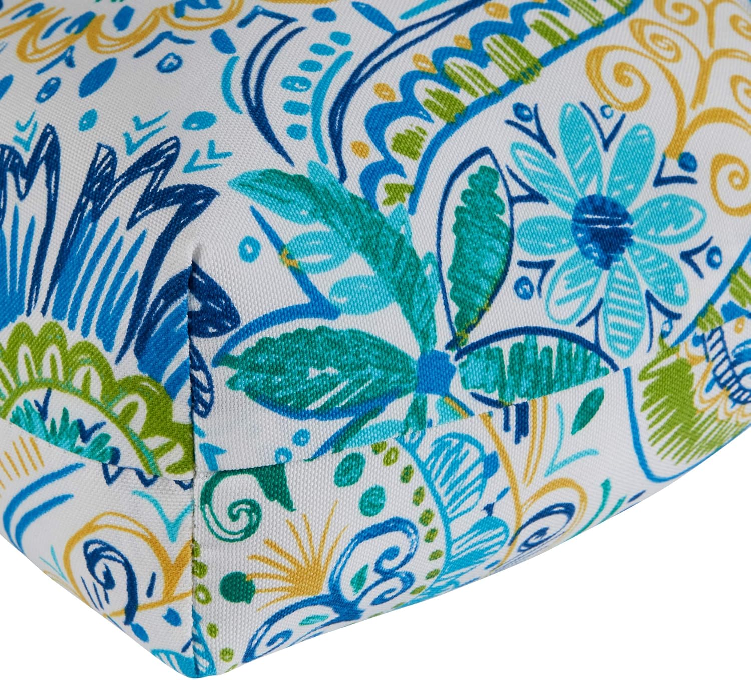 Greendale Home Fashions Outdoor 42x21-inch Seat/Back Chair Cushion (Set of 2), Paisley