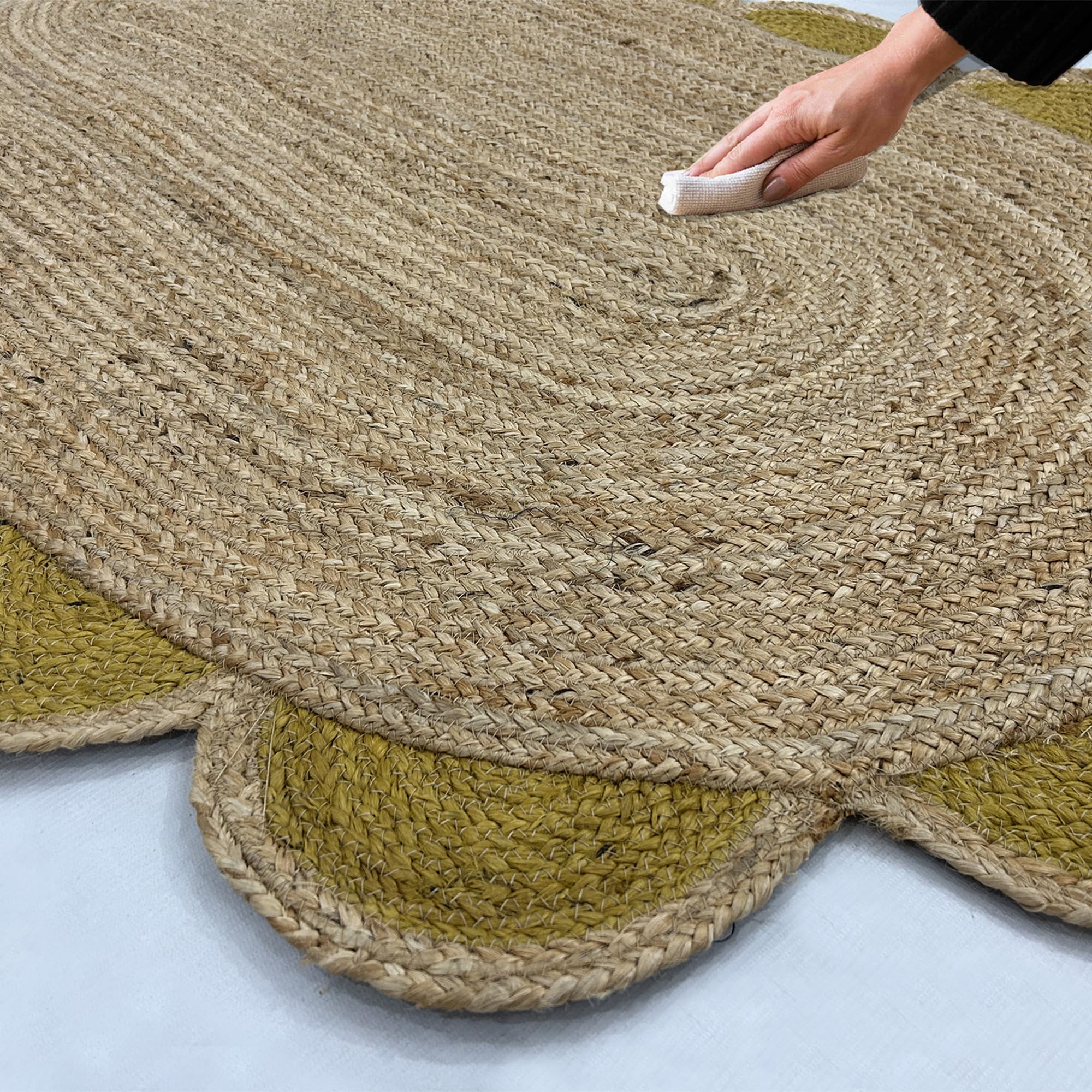 Kolekcja chodnik – 6 x 20 cm żółty chodnik jutowy dywan z juty dywan chodnik do przedpokoju chodnik dywan ogród dywan boho dekoracja chodnik sizalowy chodnik dywan dekoracja domu