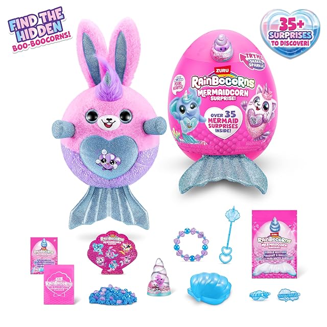 Foto 4 de 7 de Rainbocorns Mermaidcorn Series 7 Coral The Bunny - Peluche Coleccionable