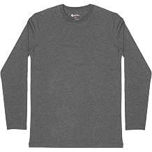 Ethika Men's Classic Fit Tee Long Sleeve, Comfortable Everyday T-Shirt - Long Sleeve Slim - Heather