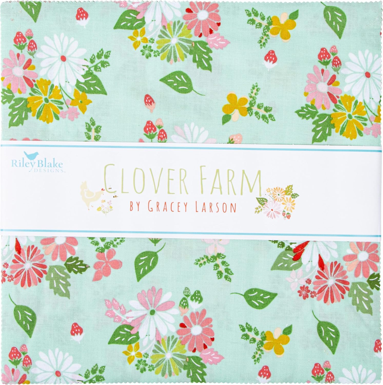 Gracey Larson Clover Farm 10" Stacker 42 10-inch Squares Layer Cake Riley Blake Designs 10-14760-42