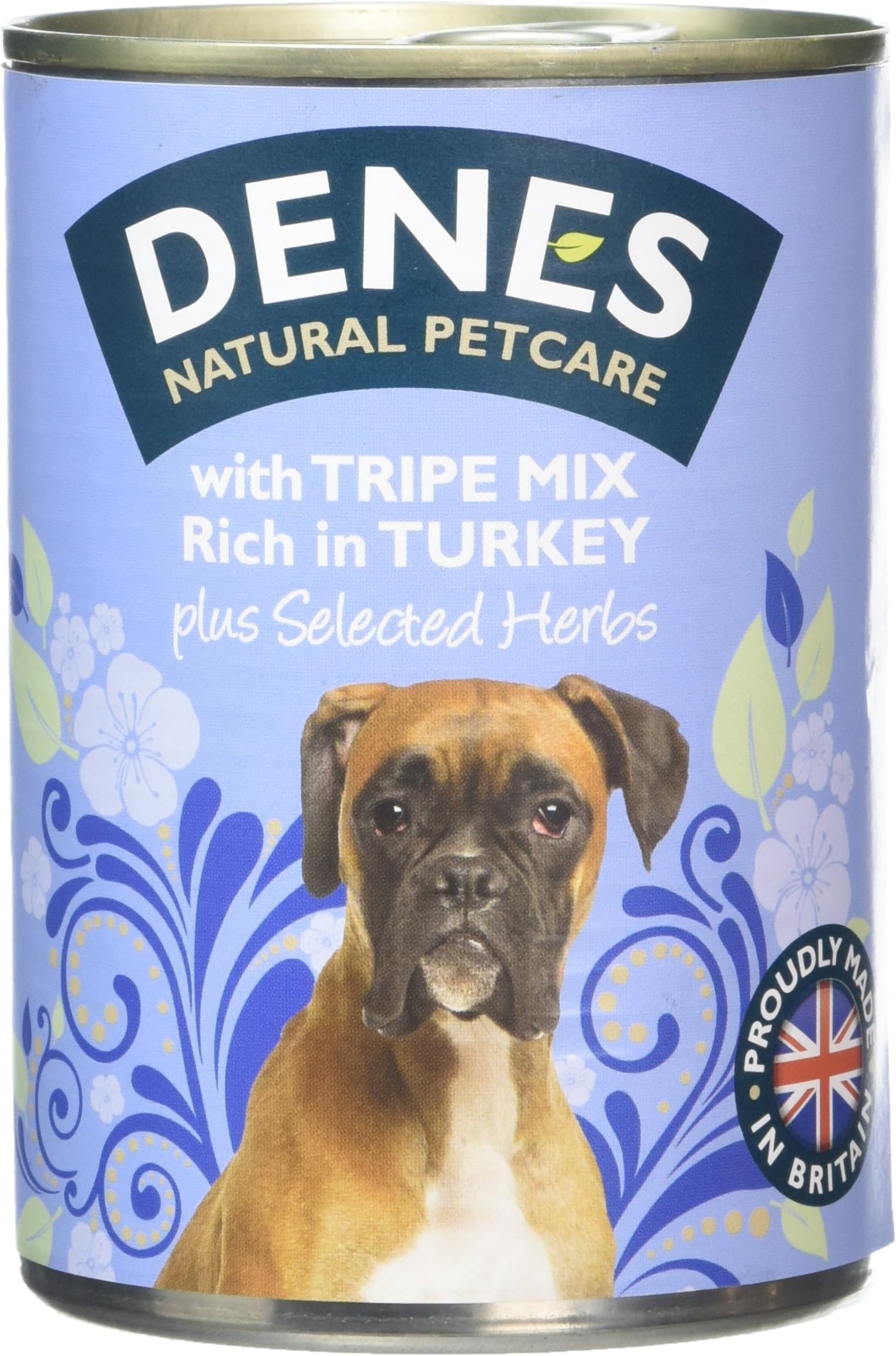 Denes Complete Adult Wet Dog Food Tripe and Turkey, 12 x 400 g