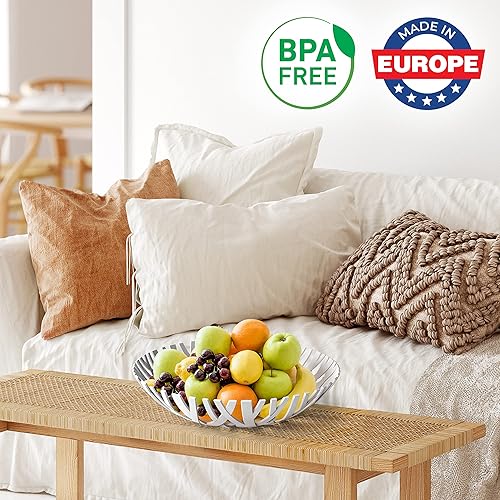 Miniatura 2 de Mueller - Cesta de frutas decorativa, frutero, para frutas y verduras, para mostradores, cocina, encimera, decoración del hogar, fabricación