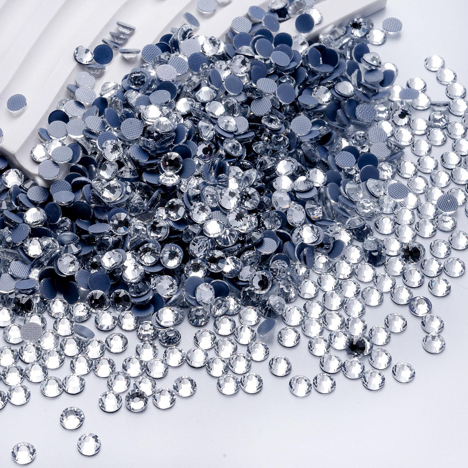 Hotfix Rhinestones Bulk 14400PCS SS20 (4.6-4.8mm), Crystal Glass Rhinestones for Clothes, Tumblers, Shoes DIY, Heat Transfer Flatback Gems for Crafts &amp; Decoration