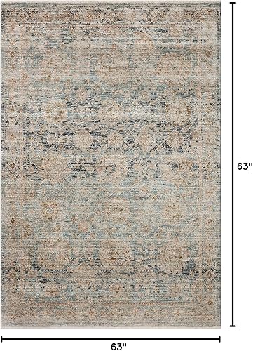 Miniatura 118 de Loloi Jean Stoffer Katherine Collection KES-02 Ocean/Coral 2'-7'' x 10'-0'', .25" Pile Height, Runner Rug