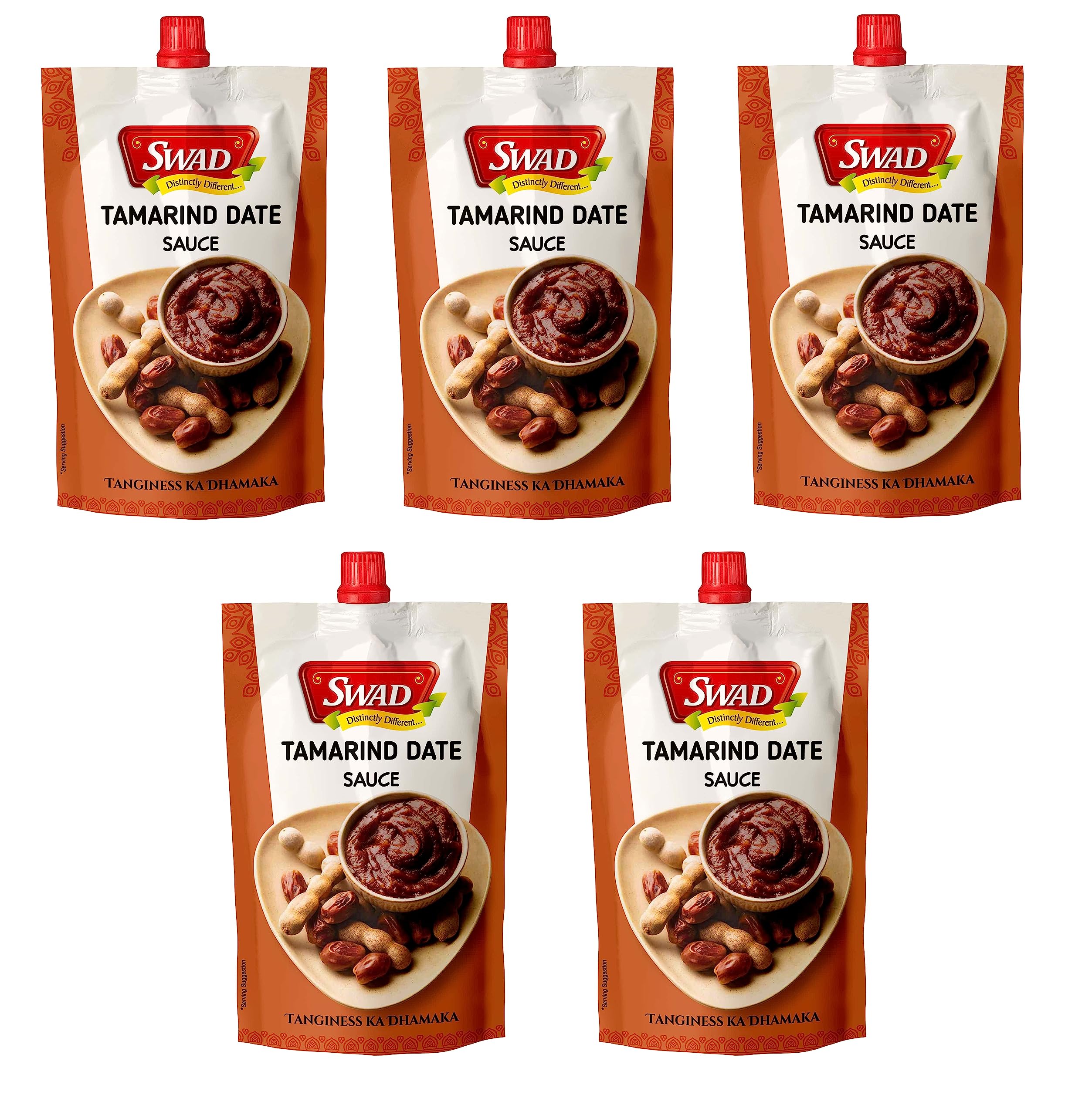 SWAD Tamarind & Date Sauce,Instant Paste 200 GMS, Khatti Meethi Chutney, Homemade Style Chatpati Imli Chutney - Sweet & Sour Tamarind Sauce(200gm)- Pack of 5 (B0C9TG9Z6C) Amazon Price History, Amazon Price Tracker