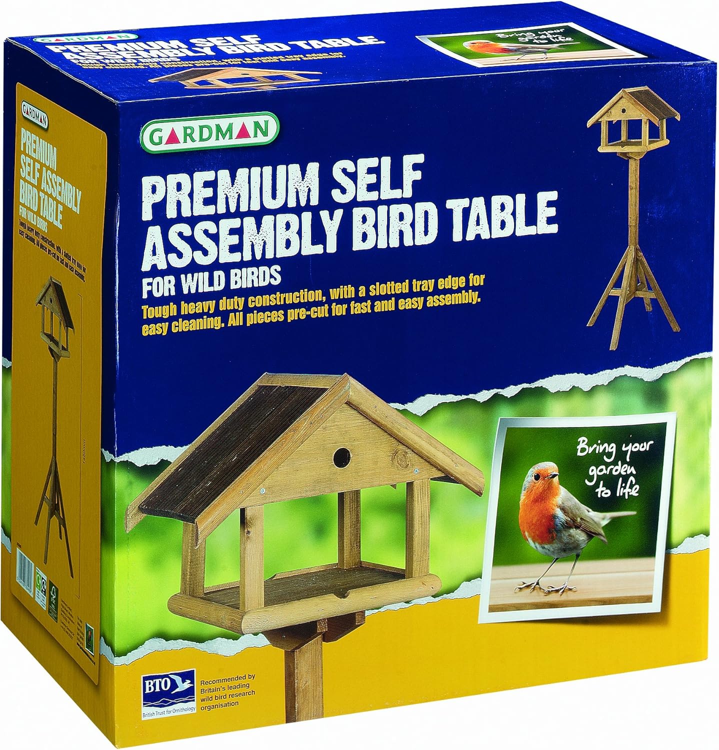 Gardman FSC Premium Self Assembly Bird Table Amazon.co.uk Garden