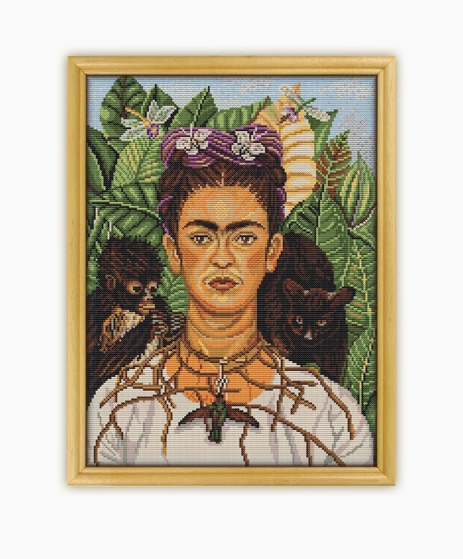 Frida Kahlo Autorretrato Con Collar De Espinas Frida Kahlo Artika