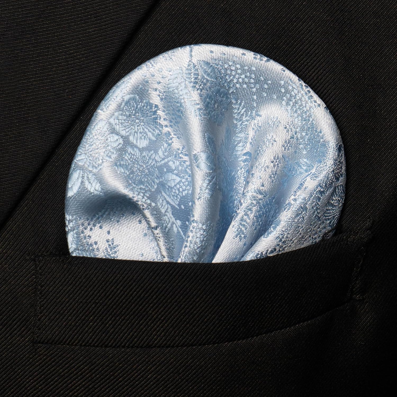 JEMYGINS Floral Necktie and Pocket Square Tie Clip Sets for Men - Image 3