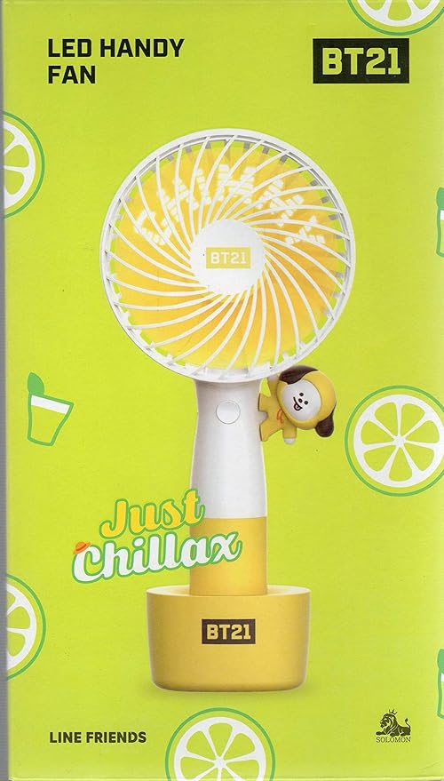 Amazon Bt21 公式 Led Handy Fan Usb充電式 扇風機 ハンディファン Chimmy Bts グッズ Ap03 Bt21 ホーム キッチン