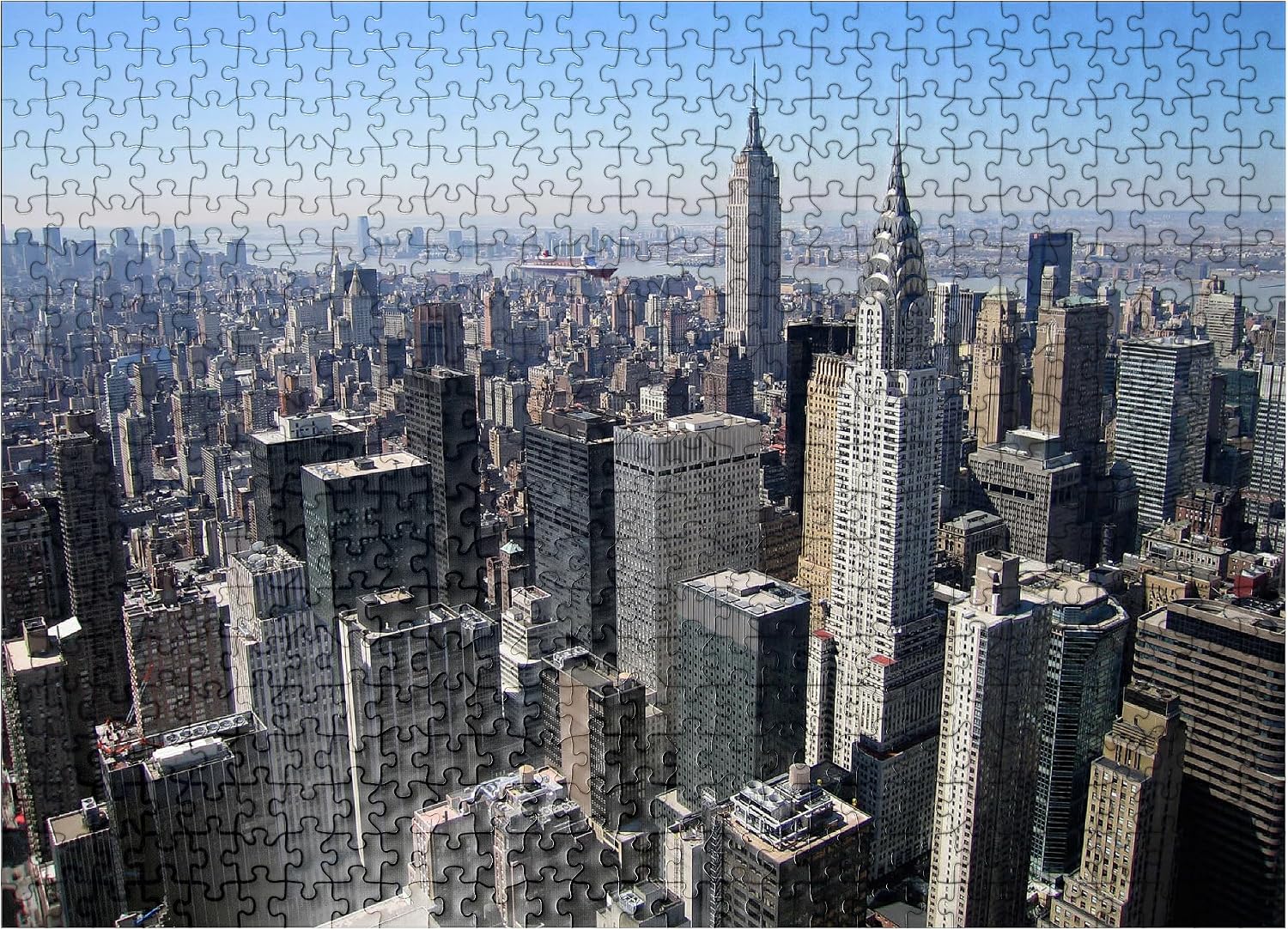 MyPuzzle View Over Manhattan, New York City, New York, USA - Premium 500 Piece Jigsaw Puzzle for Adults