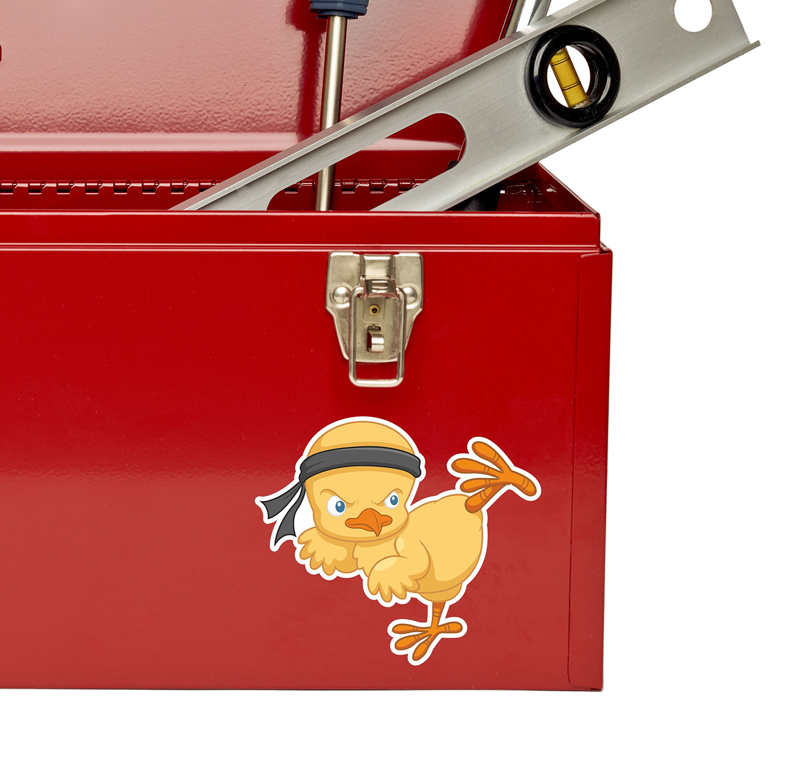 2 x Sticker Arts Martiaux poussin voiture vélo iPad Ordinateur Portable en Karaté Judo Cool # 4253 - 10cm Wide x 8.7cm Tall
