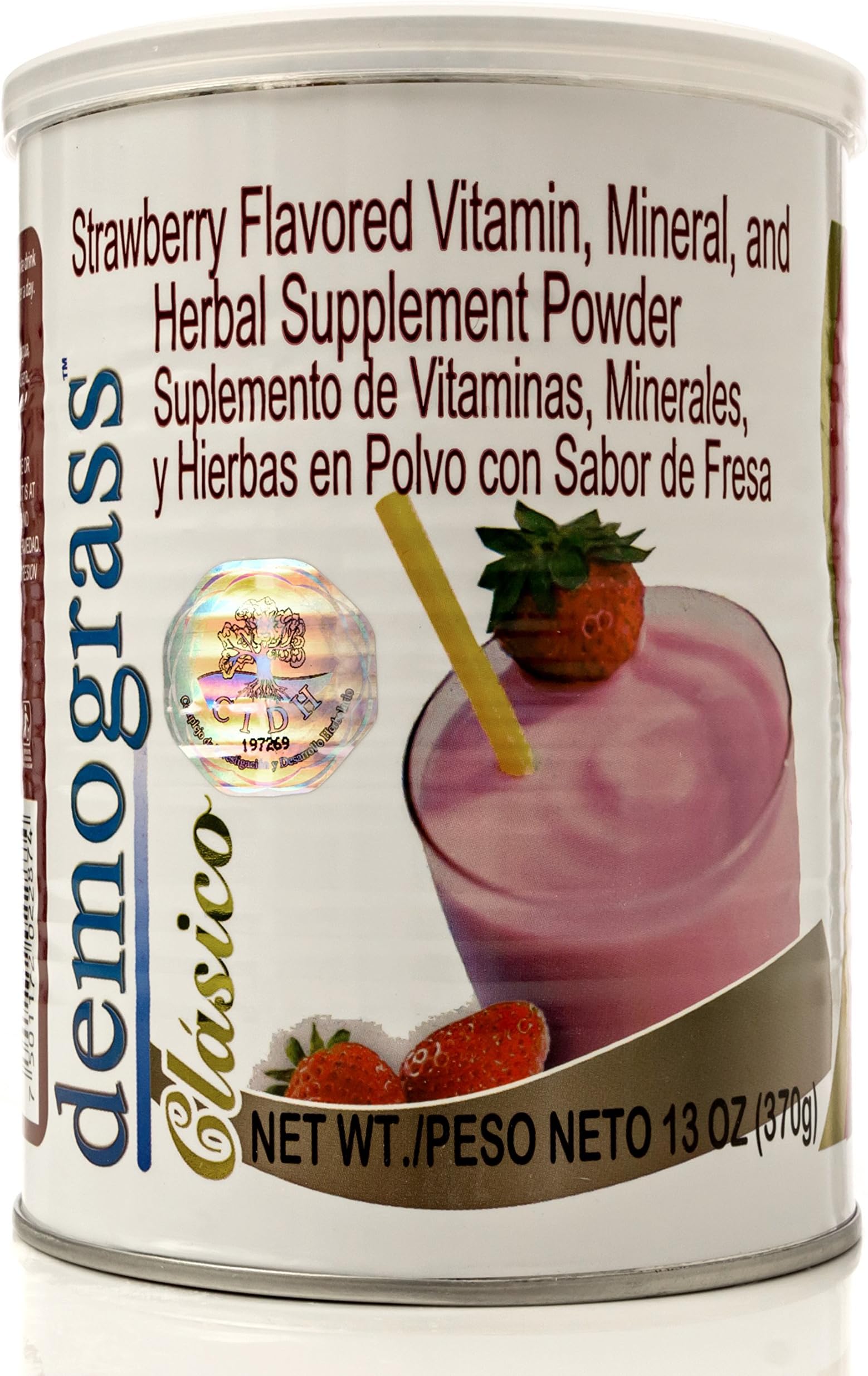 Malteada Demograss Fresa (370g) Strawberry-Flavored Demograss Shake