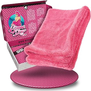 Nuke Guys Gamma Dryer - Paño de secado para coche (40 x 60 cm, 1400 g/m², microfibra de 1400 g/m², para un secado eficiente después del lavado del coche), color rosa