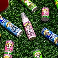 Vista 4 de ojivas Super Sour Candy Spray Botellas, Sampler, Bundle, (.68 oz. Botellas), color azul de frambuesa, Manzana y sandía