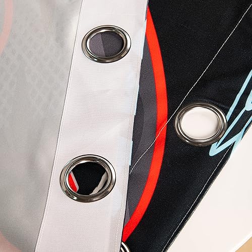 Miniatura 8 de AILONEN Cortinas de gamer para dormitorio de niños, cortina de ventana con estampado de consola de videojuegos, cortinas de tratamiento de ventanas