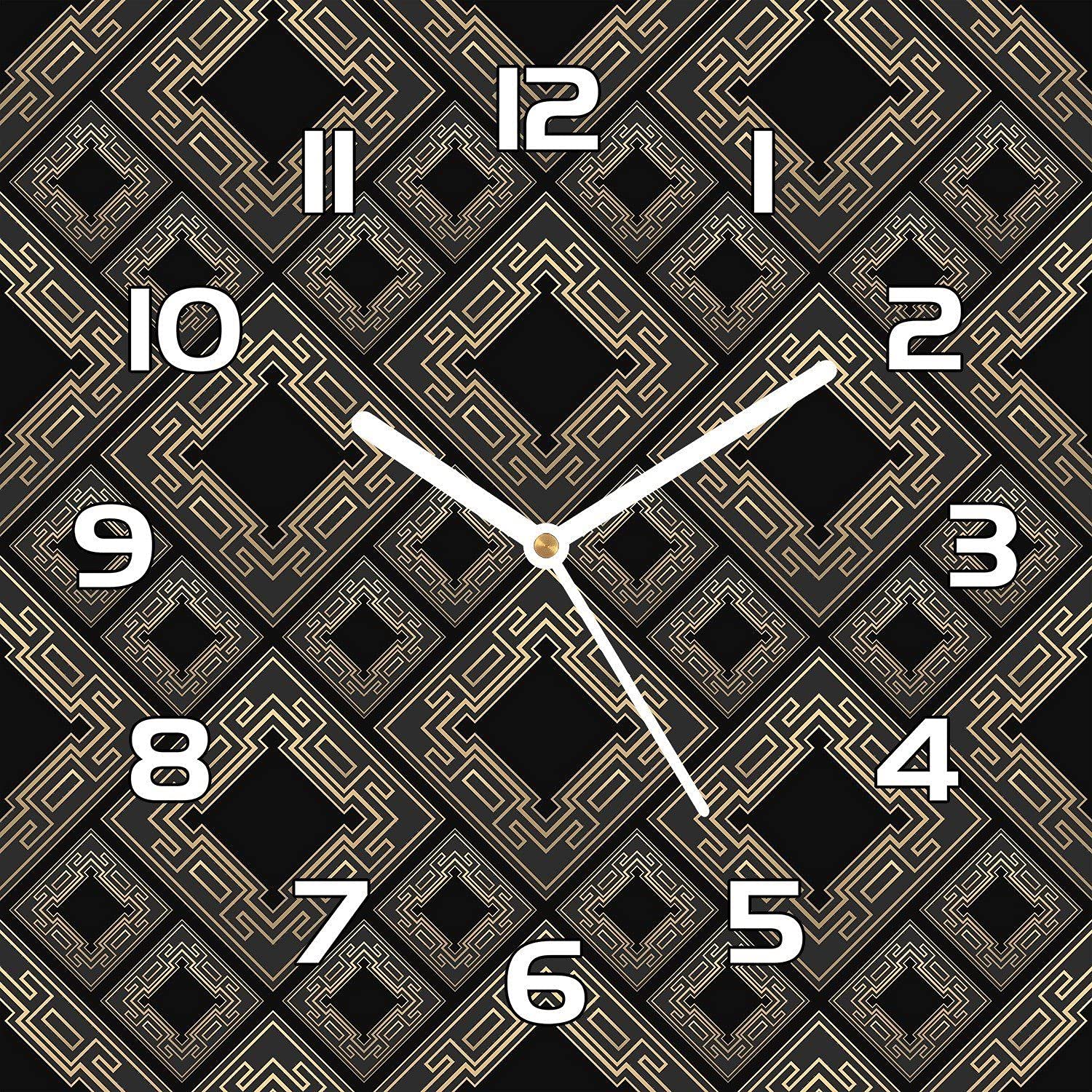 Horloge en verre Coloray anti-rayures 30x30 cm pour cuisine sans vapeur