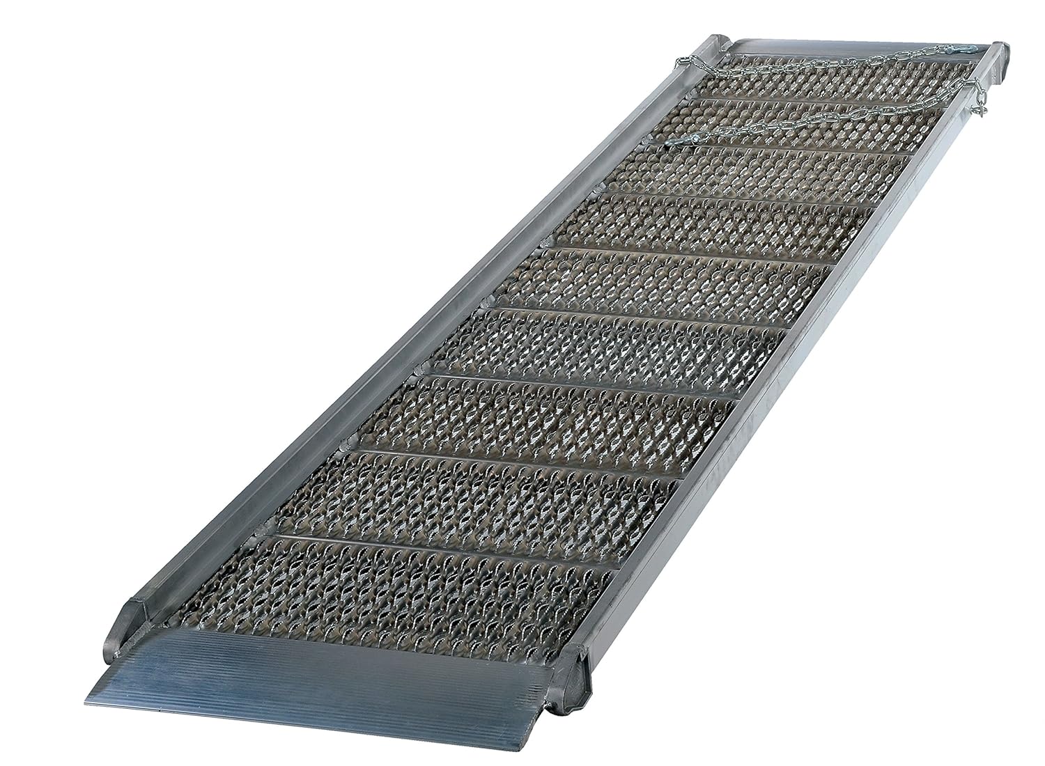 Vestil AWR-G-38-14A Aluminum Grip-Strut Walk Ramps 167-1/4 in. x 39-3/8 in. 1600 Lb. Capacity Silver