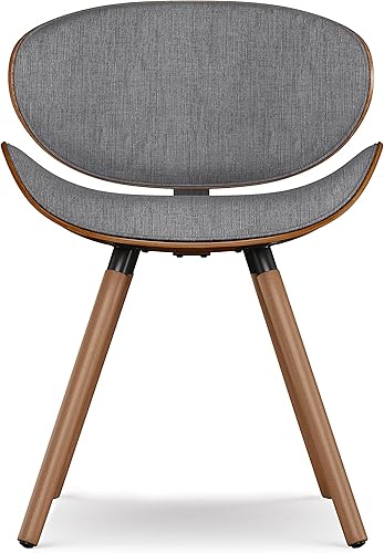 Miniatura 3 de SIMPLIHOME Marana - Silla de comedor moderna de mediados de siglo en tela de aspecto de lino gris requiere montaje completo