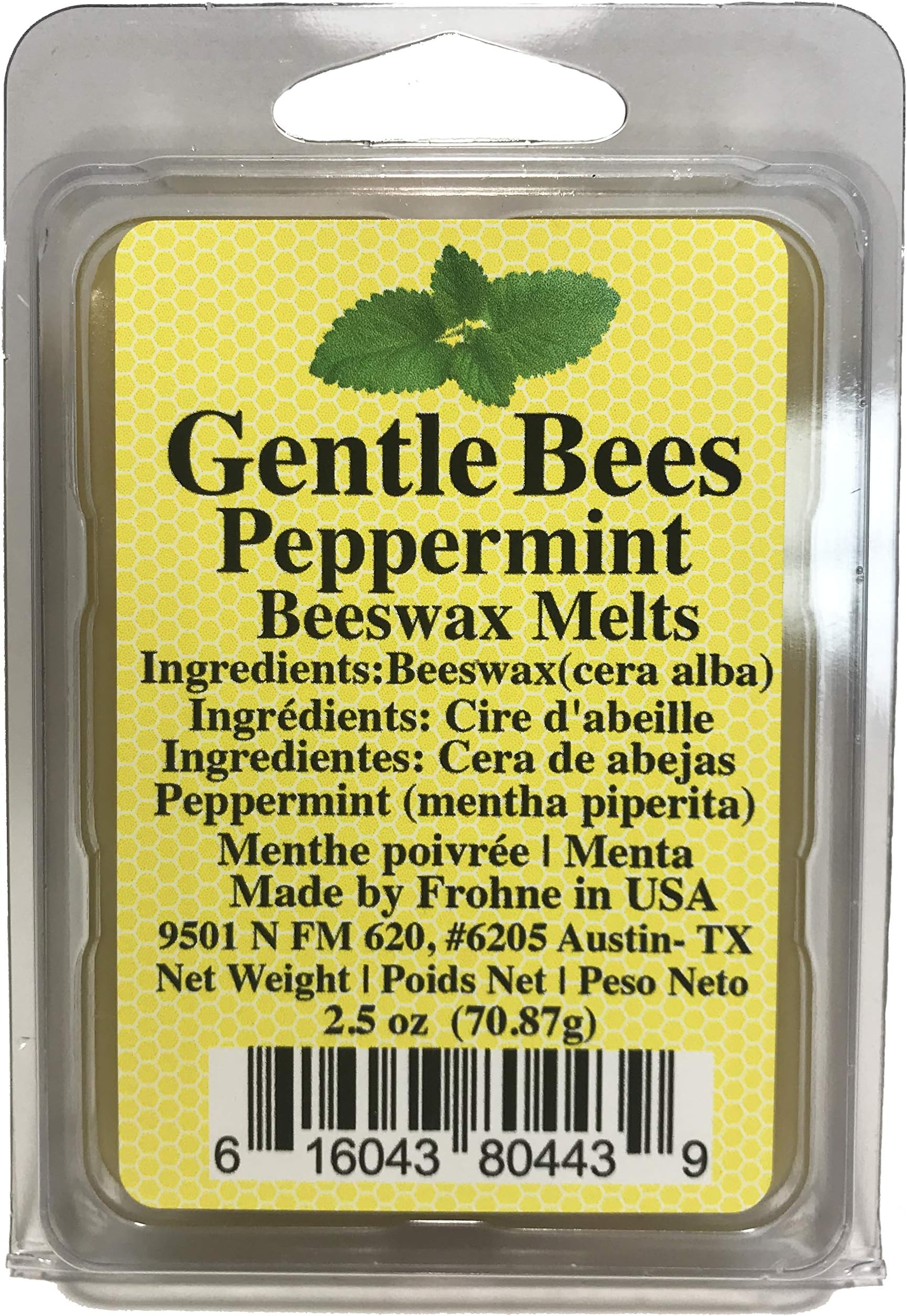 Gentle Bees Peppermint Beeswax Melts, 2.5 Ounces