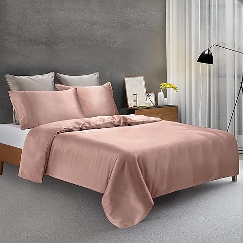 Miniatura 8 de Funda de edredón de satén de 60 x 80 pulgadas para manta con peso, sedosa y extraíble, con cremallera y 8 lazos, cierre seguro, color champán