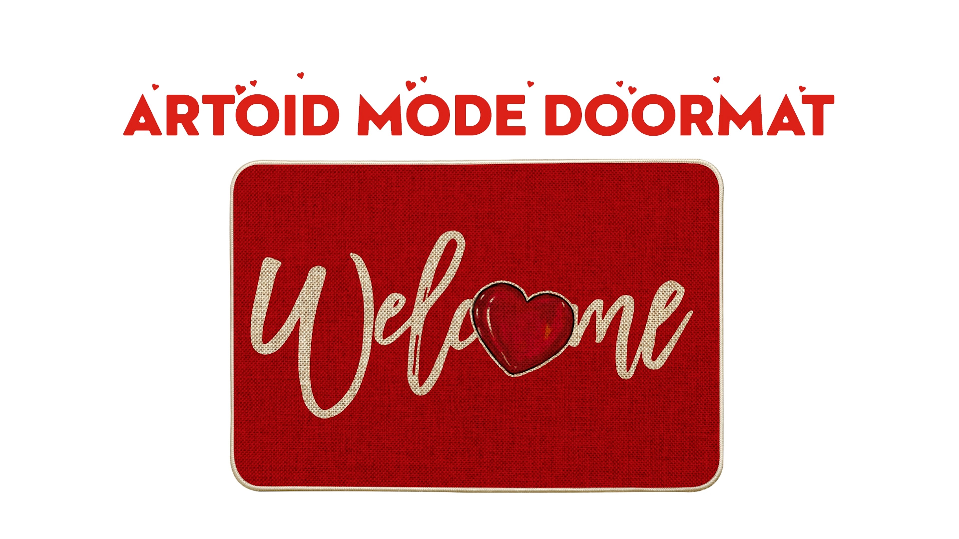 Amazon.com: Artoid Mode Red Welcome Love Heart Valentine's Day