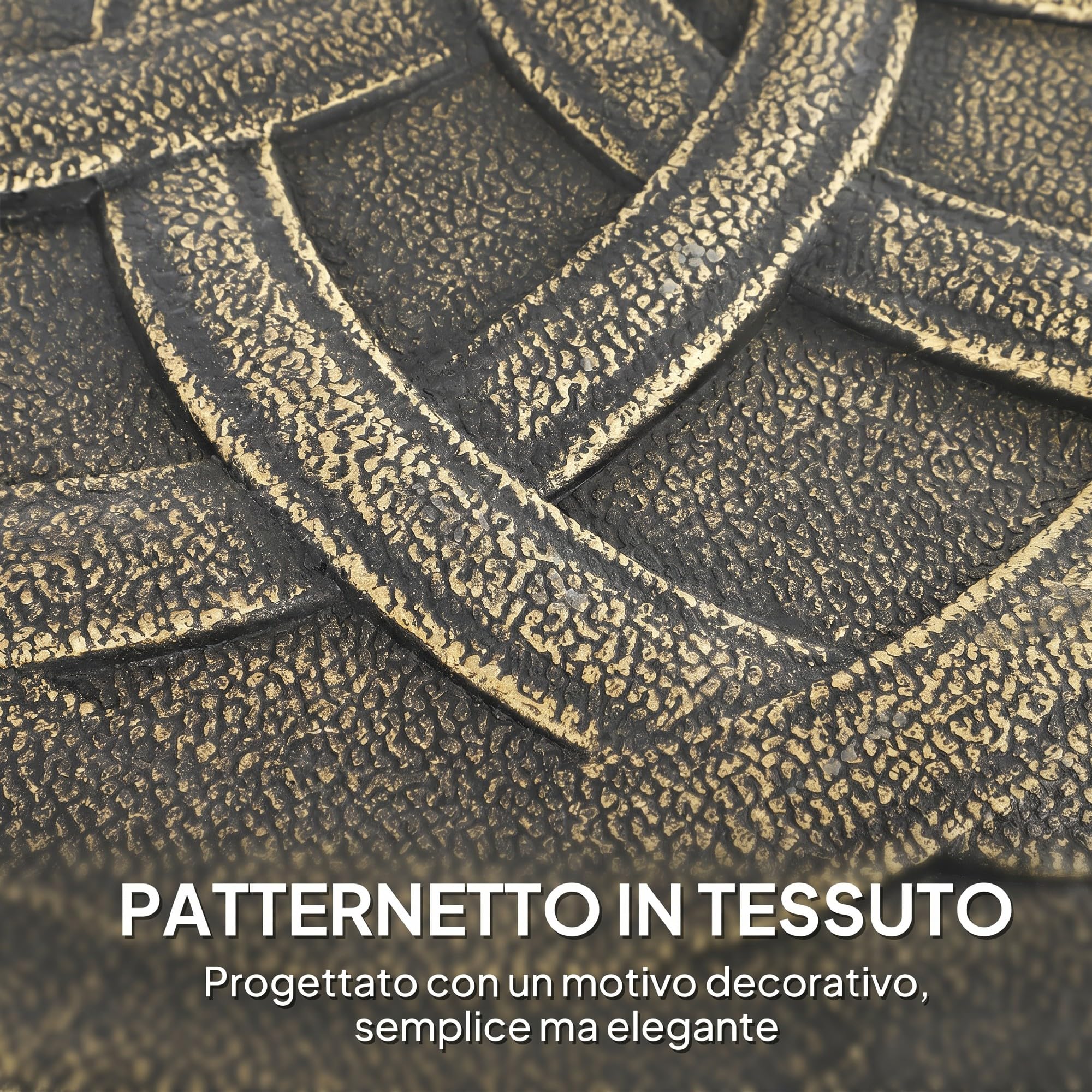 Outsunny Base per Ombrellone Rotonda con Ruote 20 kg 32mm/38mm/48mm Bronzo | Base Ponderata in Resina, Supporto per Ombrelloni, per Esterni, Giardino, Piscina