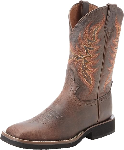 justin flat sole boots