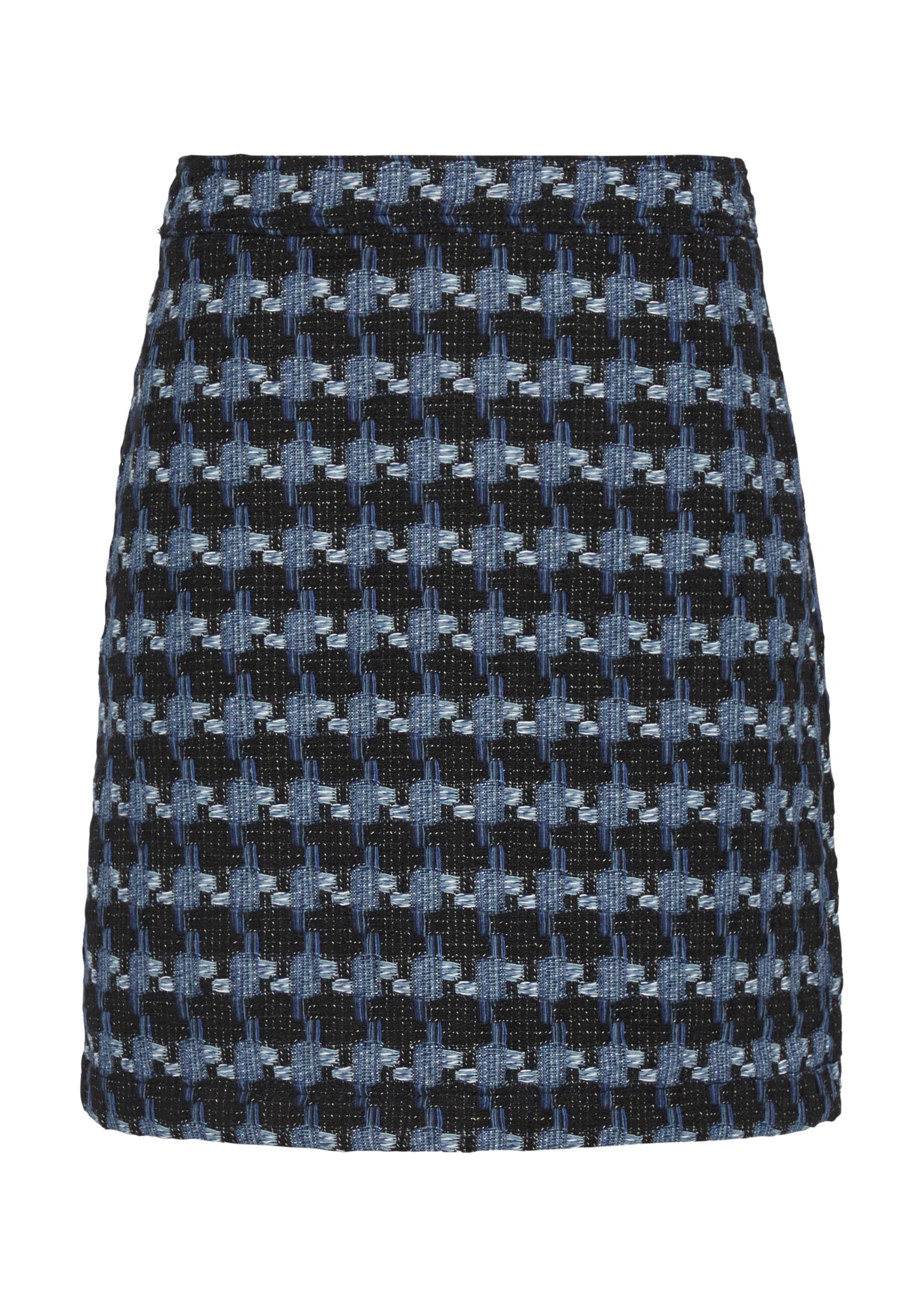s.Oliver Damen Rock – Bouclé, Regular Fit, Reißverschluss