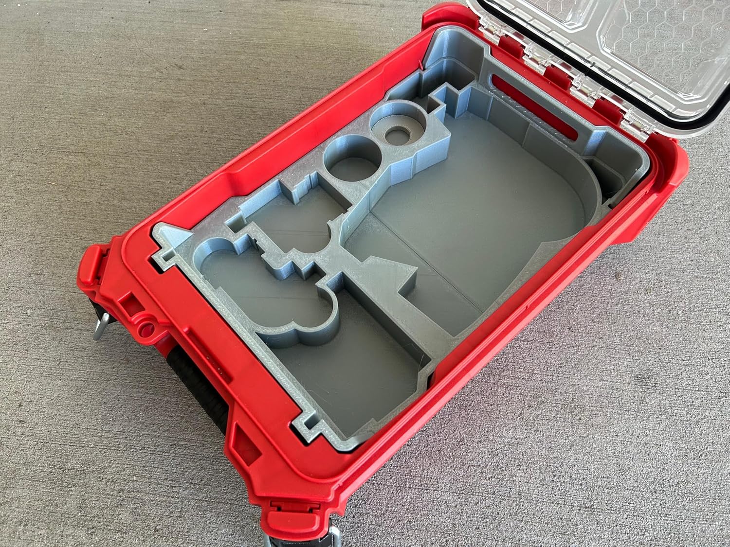 Jonah Pope Design 3d Printed Insert Designed for Milwaukee M12 Installation Driver (2505-20) and Packout Organizer (Insert Only) (Gray)