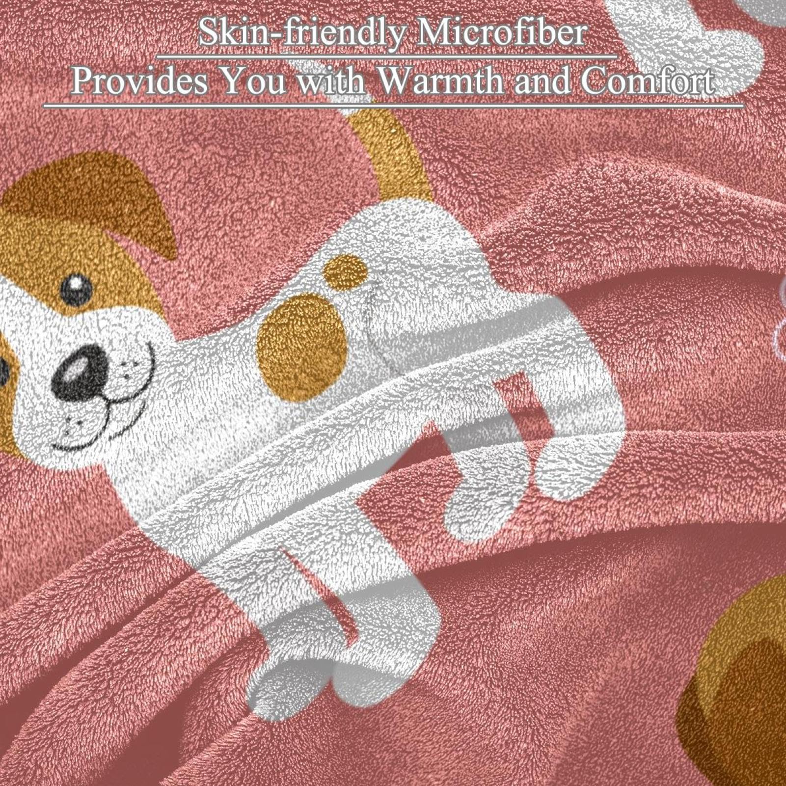 Couverture Polaire Chien Couverture Microfibre Chaude Et Douce Jeté De Canapé Couverture 150×200cm
