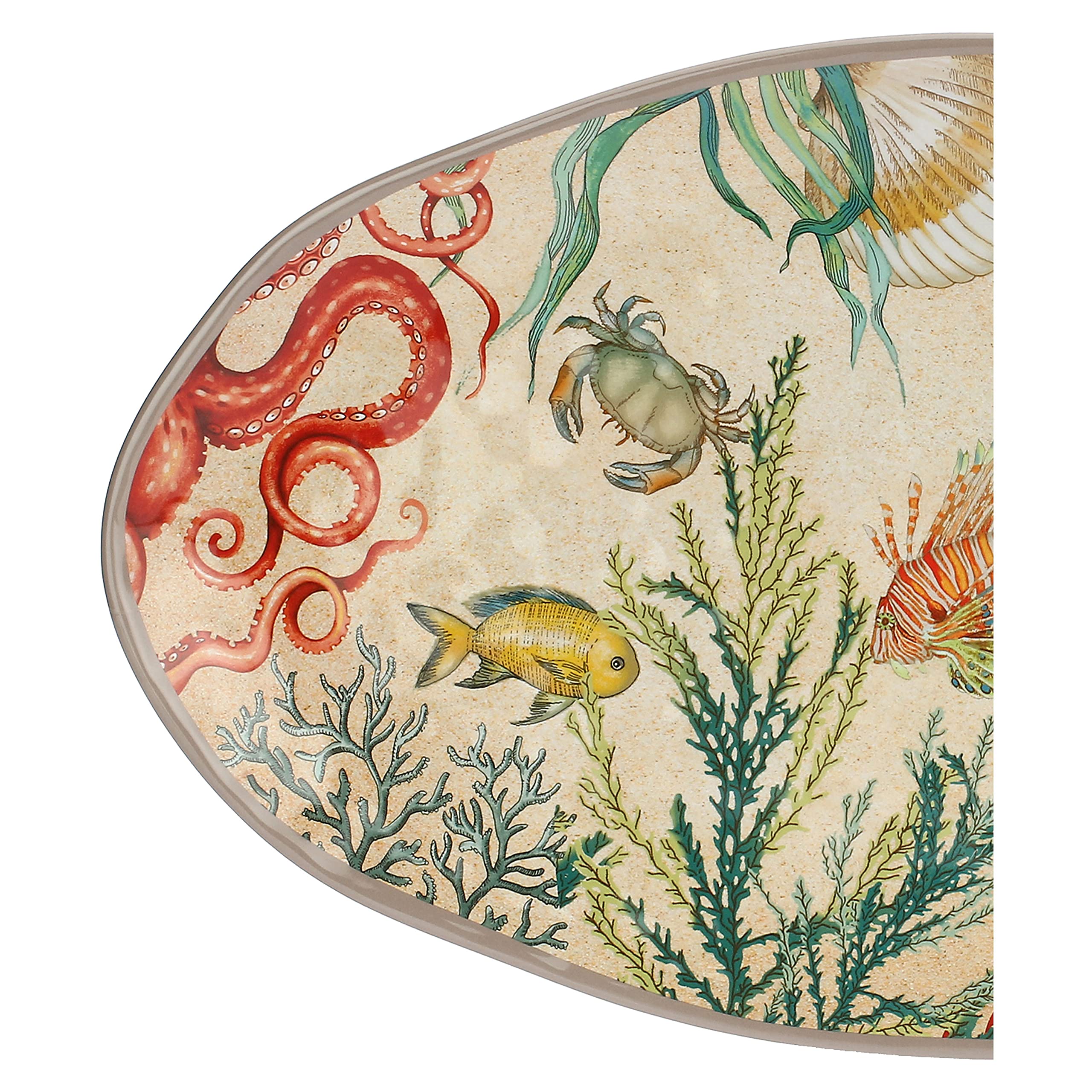 Thun Rose & Tulipani - Vassoio Ovale Sea Life
