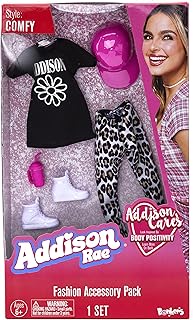 Addison Rae Fashion Accessory Packs - Comfy, Perfect complement to The Fashion or Singing Doll, Clothing and Accessories only