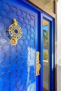 Hand Carved Moroccan Door,39 ''W x 3.5" D x 82" H