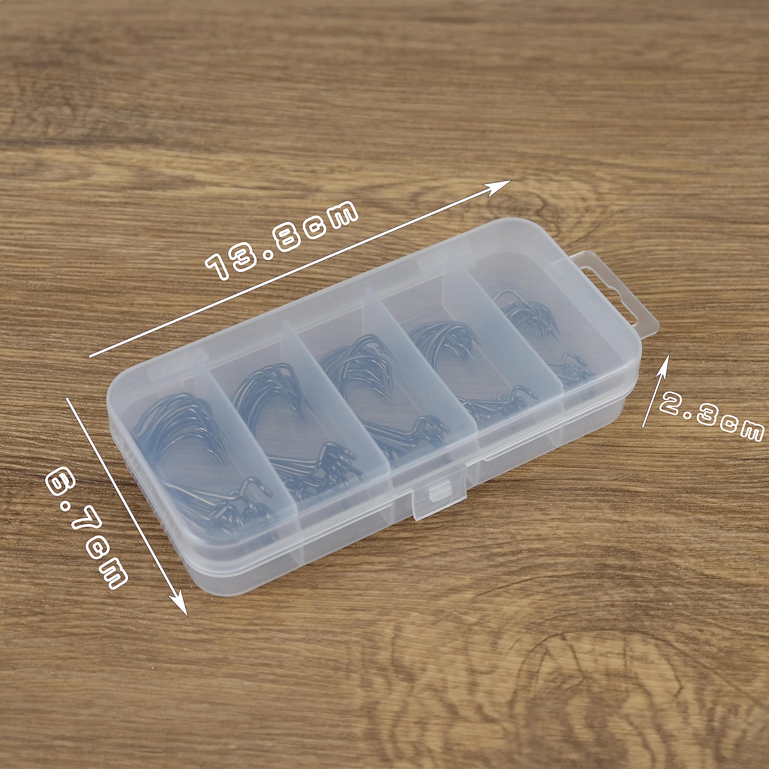 Amazon | Piscorush オフセットフックセット バス釣り ワーム