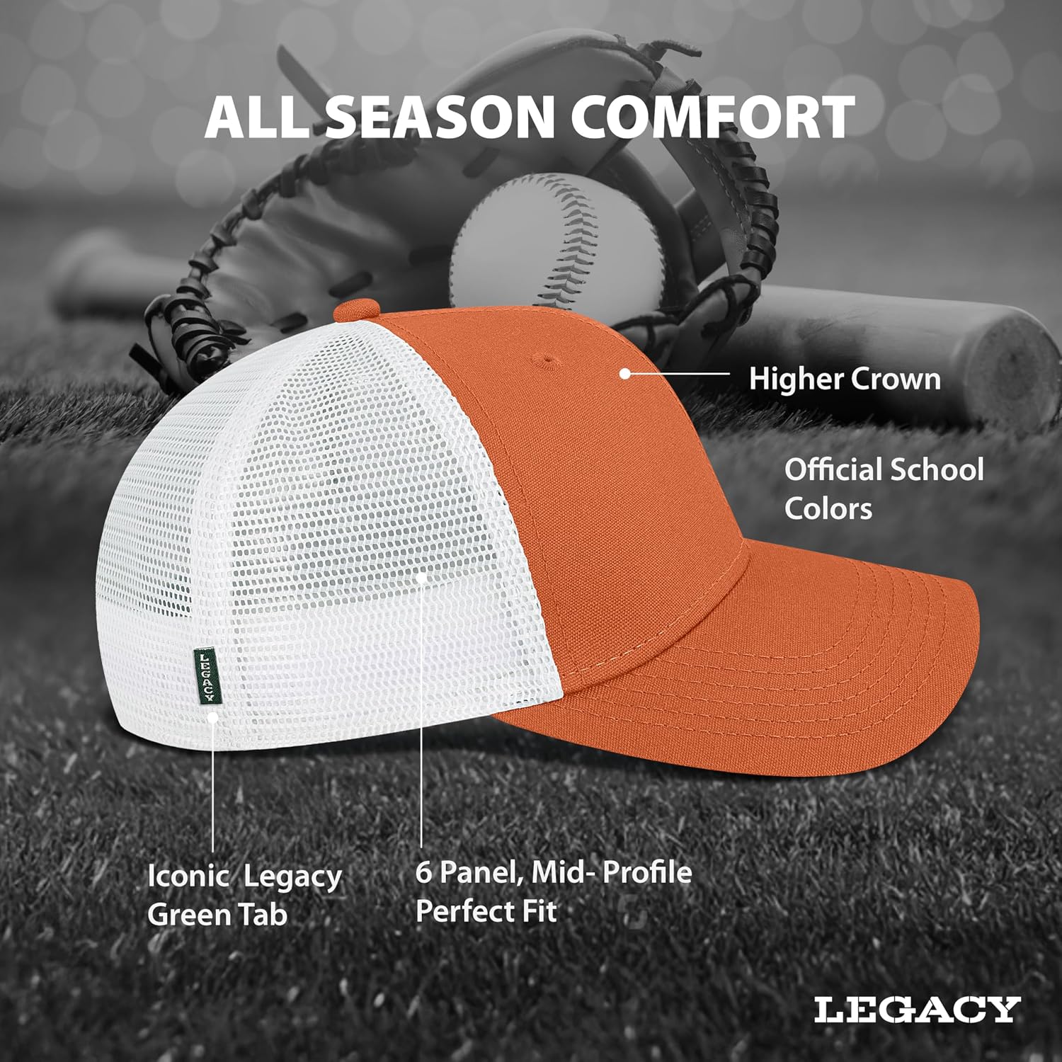 Legacy NCAA Unisex-Adult Mid-pro Snapback