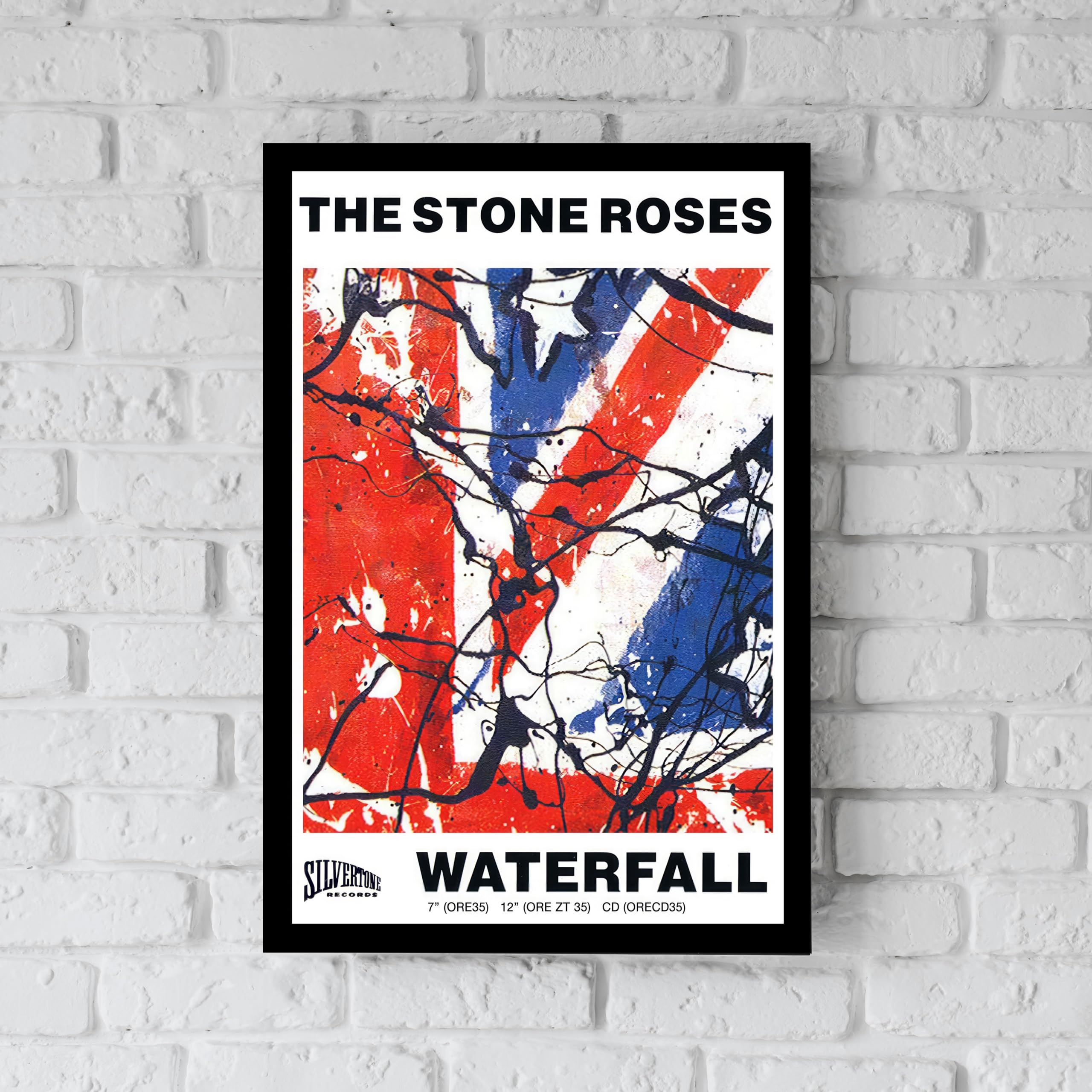 STONE ROSES The - 'Waterfall' iconic single record cover A4
