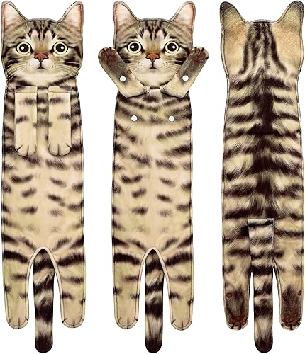 Vista 91 de Divertidas toallas de mano para el baño y la cocina, bonitas toallas decorativas decorativas para colgar en la cara, súper absorbentes, suaves