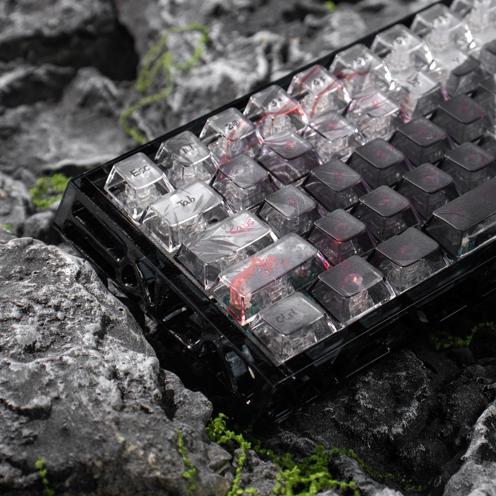 Amazon.com: 60% Mechanical Hollow Keyboard Case Transparent