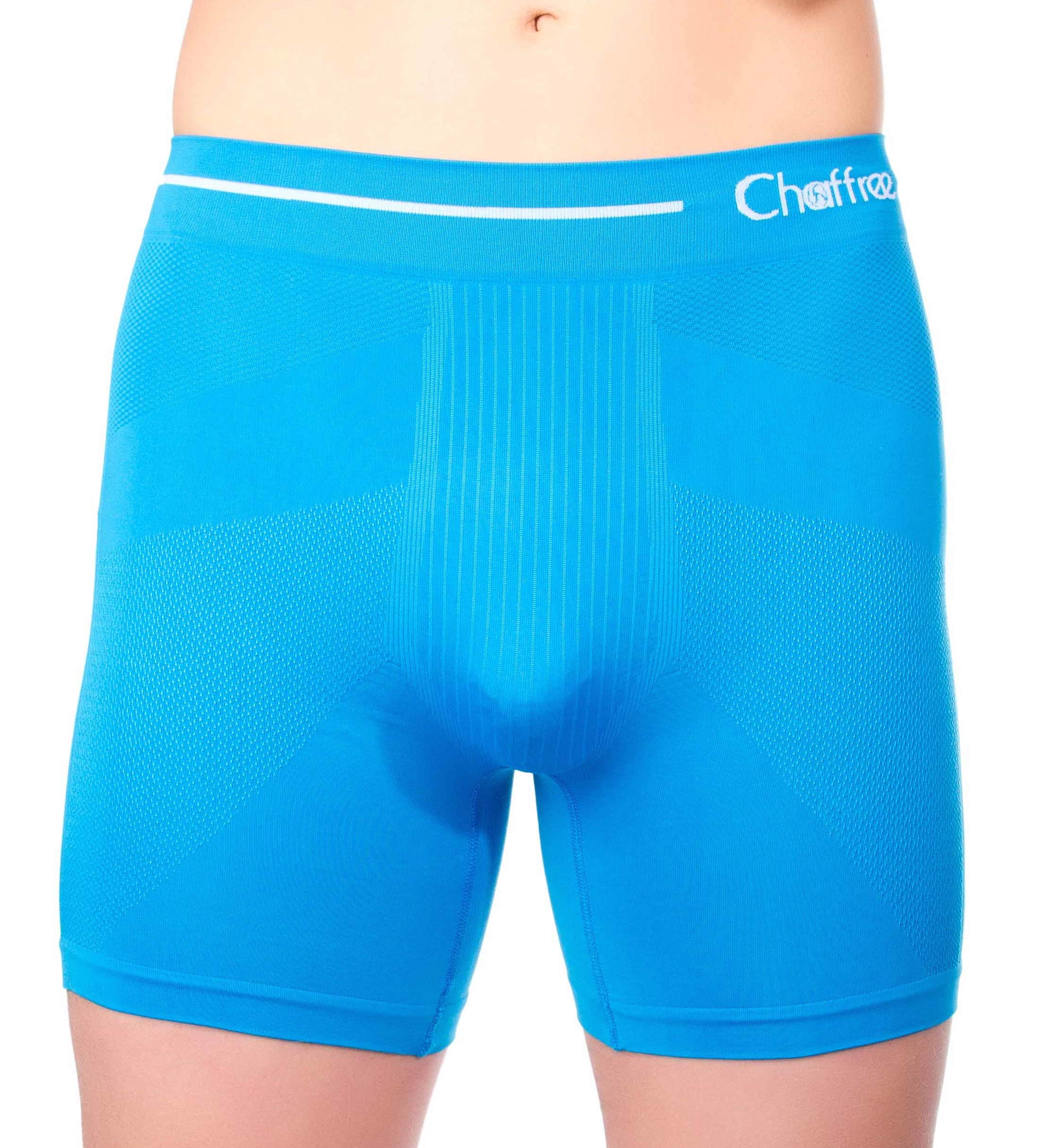 Chaffree Męskie bokserki z długimi lub krótkimi nogawkami Coolmax. Bezszwowe antybakteryjne oddychające odprowadzające wilgoć pot majtki, szybkoschnące sportowe siłownia fitness bielizna, majtki 3-pak
