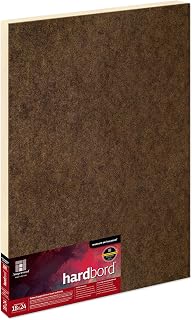 Ampersand Art Supply Hardboard Wood Painting Panel: Museum Series Hardbord, 18" x 24", 3/4 Inch Cradled Profile