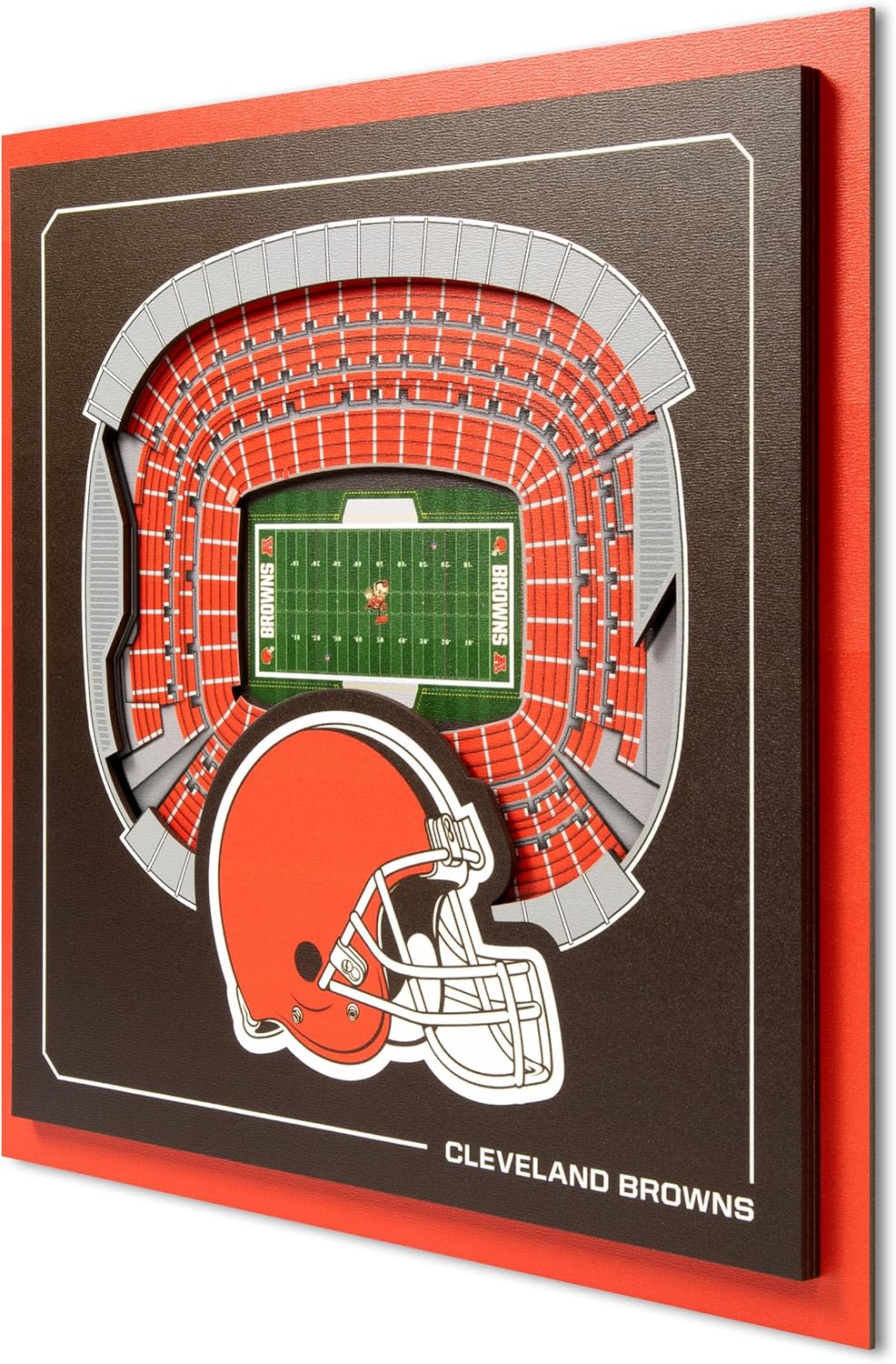 YouTheFan Officially-licensed NFL Stadium Series 3D Wall Art - multi-layer team stadium replica, detailed sports fan gift, indoor decor