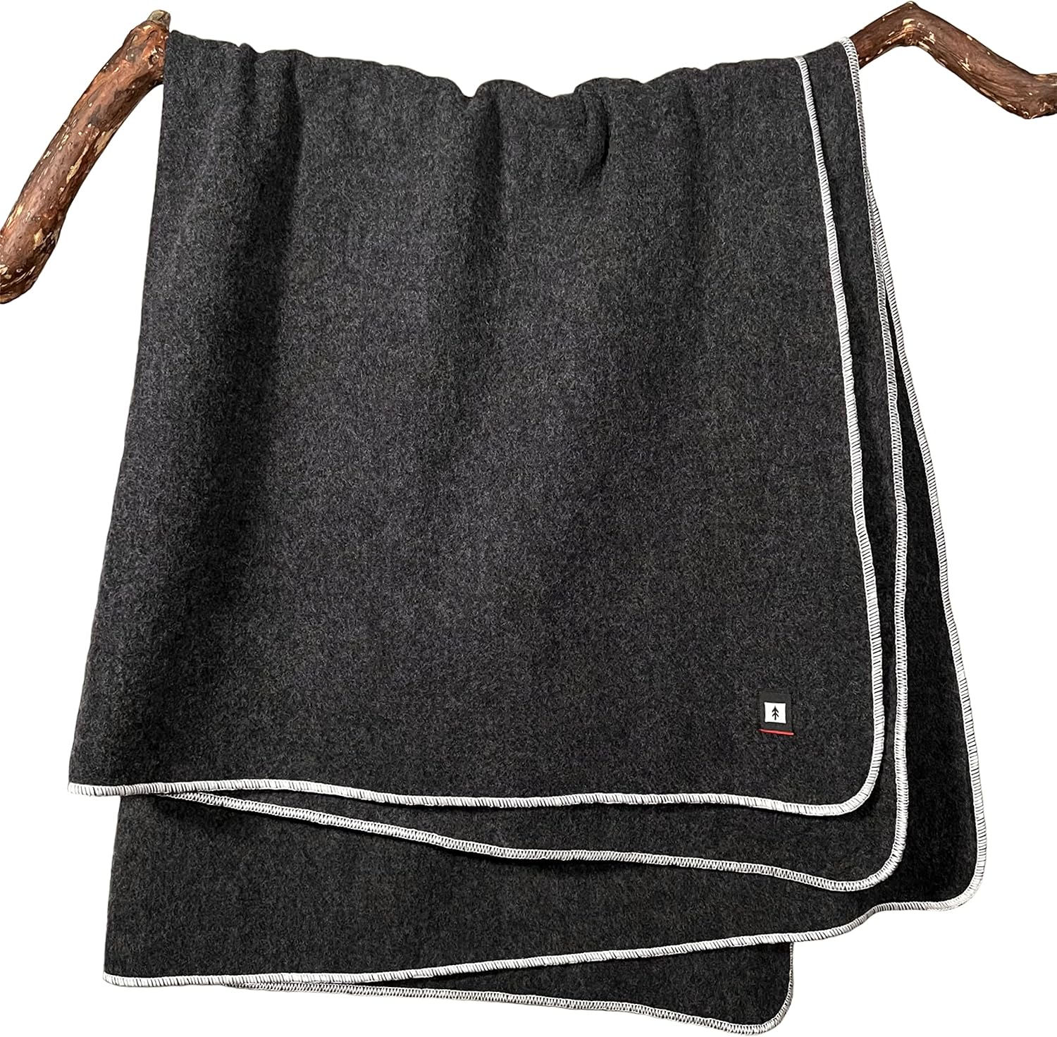 EKTOS 100 Wool Throw Blanket, 60" x 50", Campfire Blanket