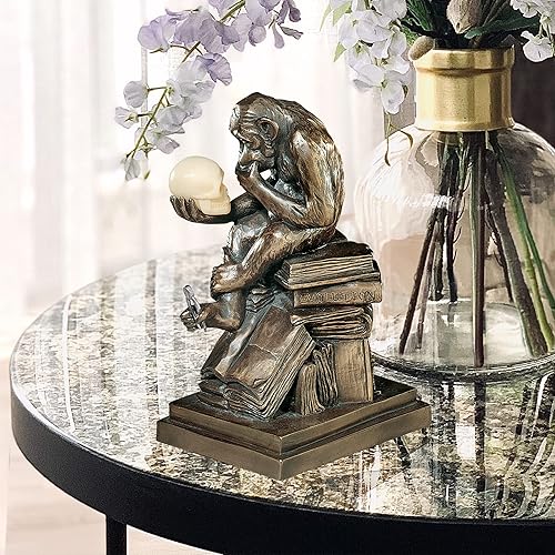 Miniatura 8 de Design Toscano PD0053 Figura de evolución humana de Charles Darwins Ape estatua de animal bronce