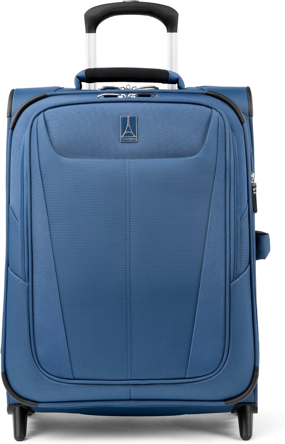 Travelpro Maxlite 5 Softside Expandable Upright 2 Wheel Carry on Luggage, Lightweight Suitcase, Men and Women, Ensign Blue, Carry On 20-Inch