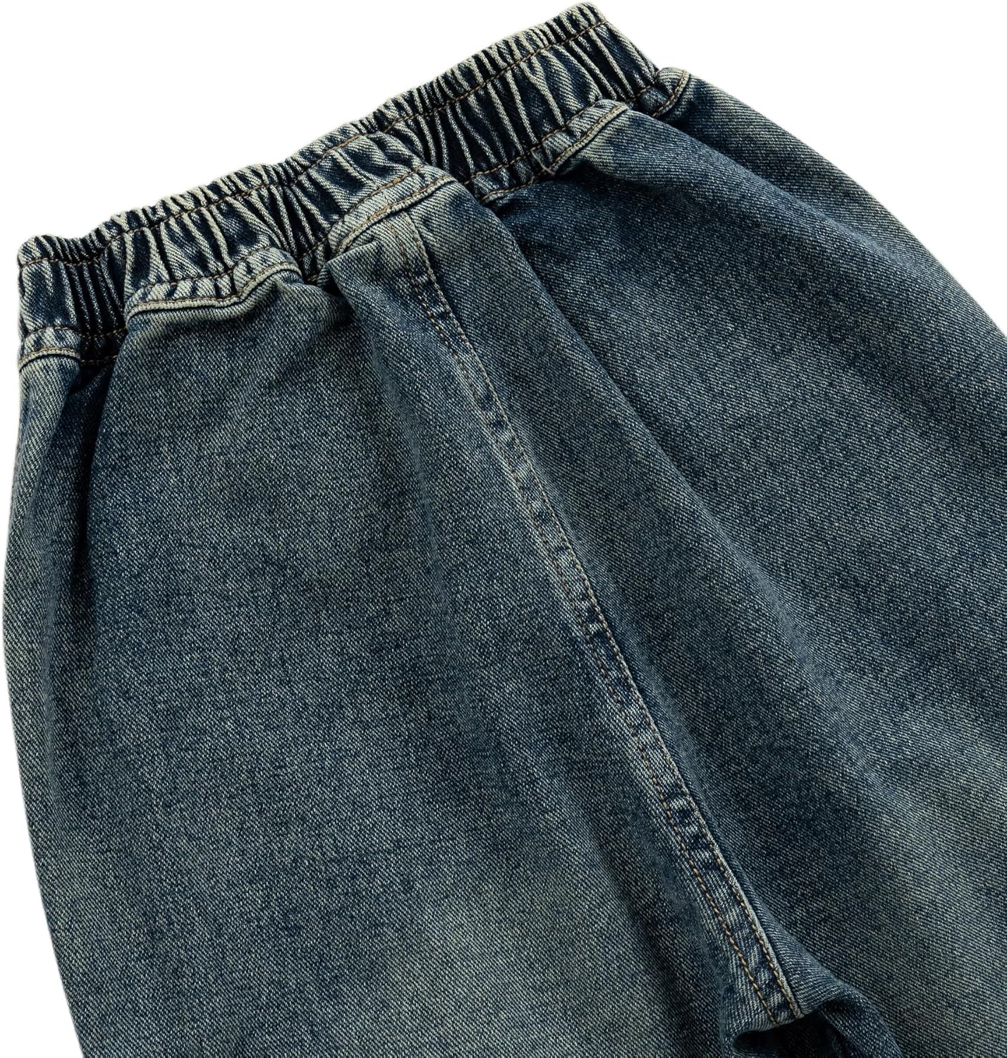 Girls Cargo Wide Leg Jeans Y2K Kids Loose Fit Boyfriend Denim Baggy Pants with Multi Pockets, 5-15Yrs - Image 6