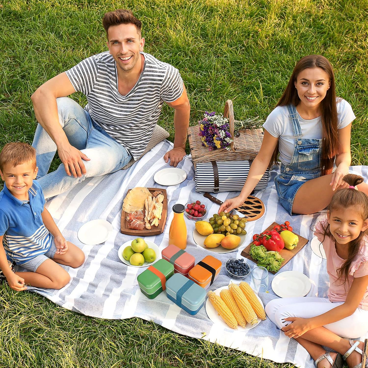 10 sztuk pasek do pudełka bento, nylonowy elastyczny pasek bento, elastyczne paski do pudełka bento, elastyczna opaska na lunch do domu, biura, szkoły, podróży, na kemping i piknik