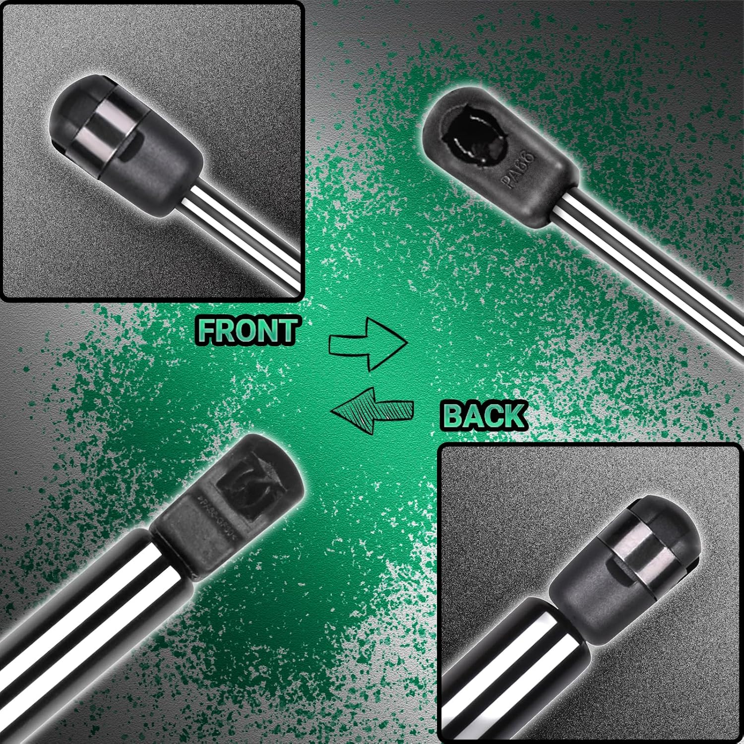 Vurkcy 2 PCS Front Hood Struts Shocks Lift Supports Gas Spring Fit for 2011 2012 2013 2014 2015 2016 2017 2018 2019 2020 2021 2022 Jeep Grand Cherokee/Durango, Replaces 6485 SG214069