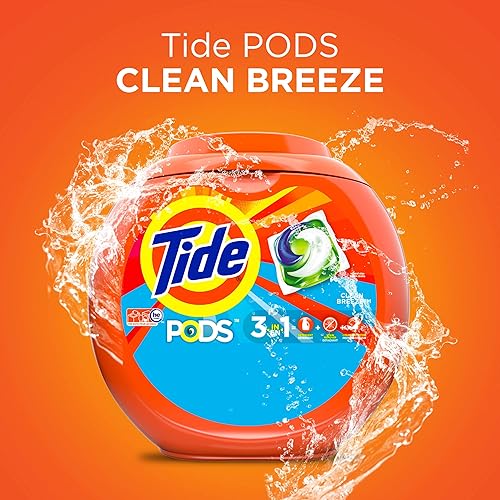 Miniatura 146 de Tide PODS - Cápsulas de detergente líquido para lavandería, compatible con lavadoras de alta eficiencia, 42 unidades, limpieza potente 3 en 1 en un